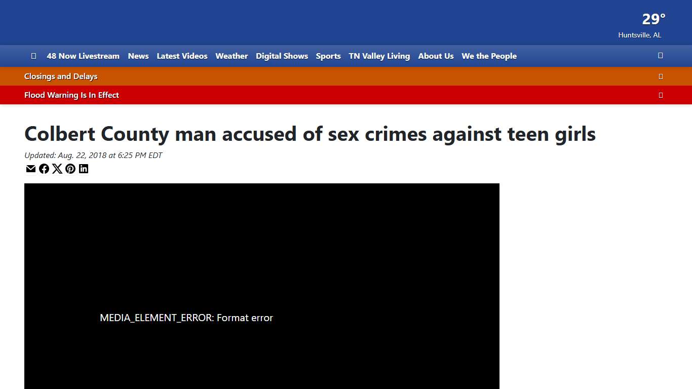 Colbert County man accused of sex crimes against teen girls